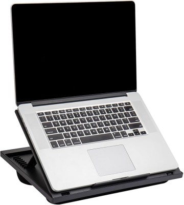 Lap Desk Laptop Stand, Bed Tray, Collapsible, Cushion, Portable, Dorm, Plastic, 14.75"L x 11"W x 7.3"H, Black