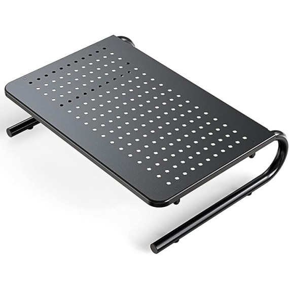 Monitor Stand Riser, Monitor Riser, Laptop Stand for Desk, Laptop Riser, Desk Organizer for Monitor, Laptop Shelf w/Vented for Screen, Computer Stand for Laptop, PC, Printer, for Home & Office