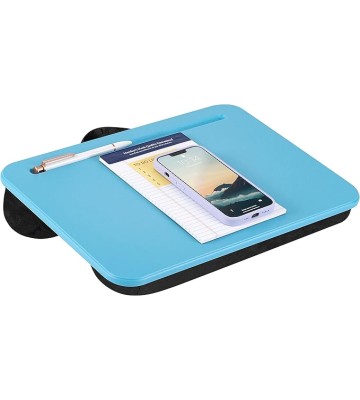 LAPGEAR Compact Lap Desk - Alaskan Blue - Fits up to 15 Inch Laptops - Style No. 43103