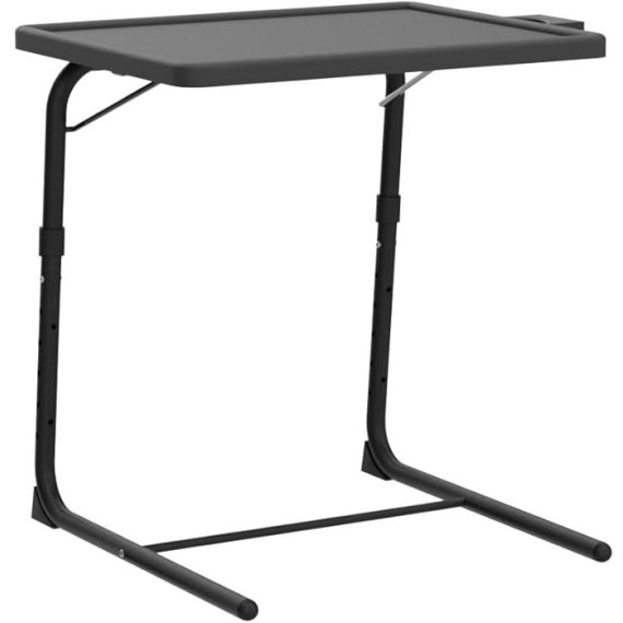 Adjustable TV Tray Table - TV Dinner Tray on Bed & Sofa, Comfortable Folding Table with 6 Height & 3 Tilt Angle Adjustments by  (2 pack)