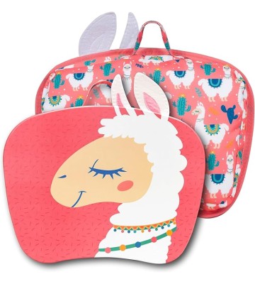 LAPGEAR Lap Pets Lap Desk for Lil’ Kids - Llama - Fits up to 11.6 Inch Laptops - Style No. 46749