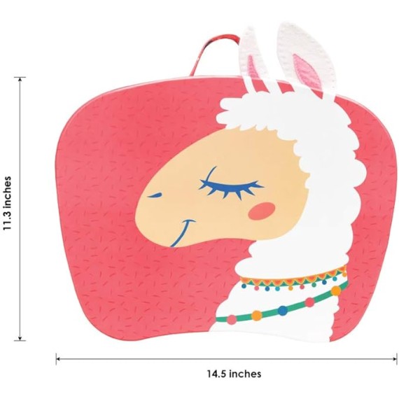 LAPGEAR Lap Pets Lap Desk for Lil’ Kids - Llama - Fits up to 11.6 Inch Laptops - Style No. 46749
