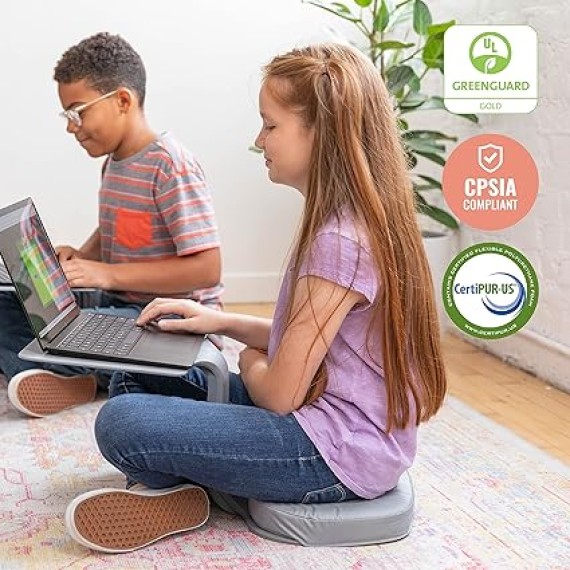 The Surf Cushion, Added Seat Cushion for The Surf Portable Lap Desk, Padded Foam Support for Flexible Seating, Grey (Surf Desk Sold Separately)