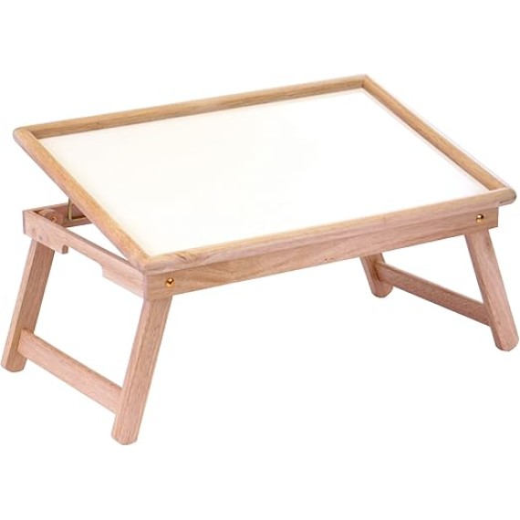 24.5" Ventura Natural Wood Rectangular Breakfast Bed Tray