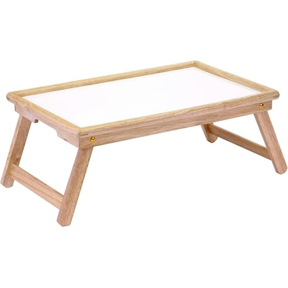 24.5" Ventura Natural Wood Rectangular Breakfast Bed Tray
