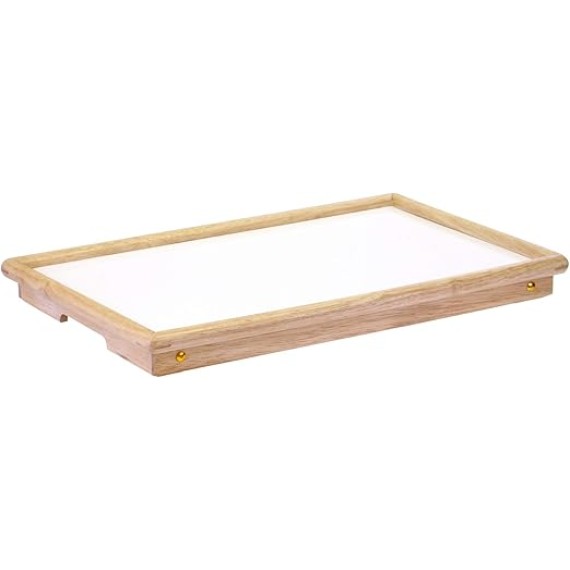24.5" Ventura Natural Wood Rectangular Breakfast Bed Tray