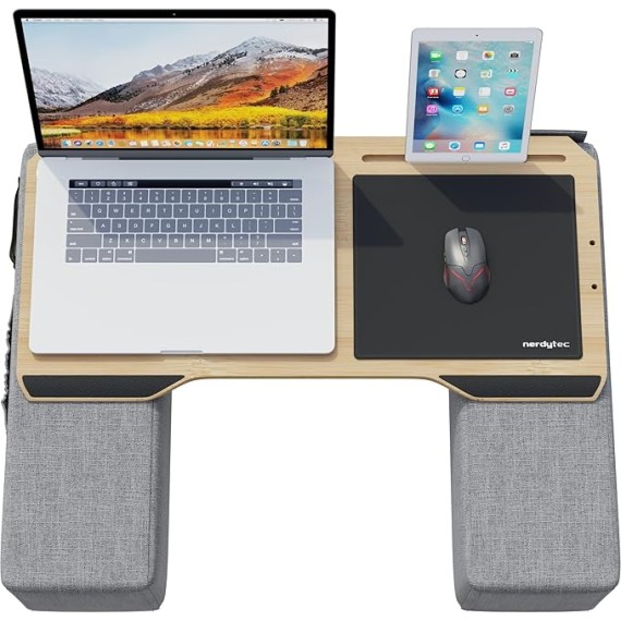 CYWORX - Ergonomic Lap Desk for Notebooks or Wireless Equipment, Including Pillows, Mousepad