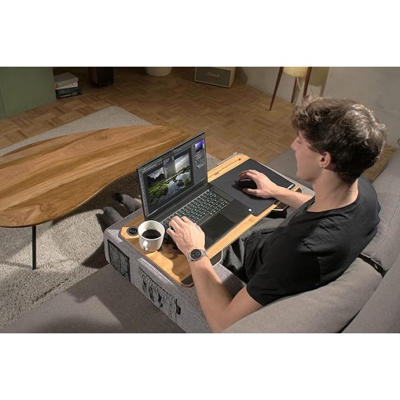 CYWORX - Ergonomic Lap Desk for Notebooks or Wireless Equipment, Including Pillows, Mousepad