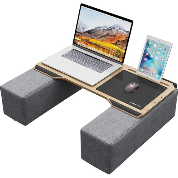 CYWORX - Ergonomic Lap Desk for Notebooks or Wireless Equipment, Including Pillows, Mousepad