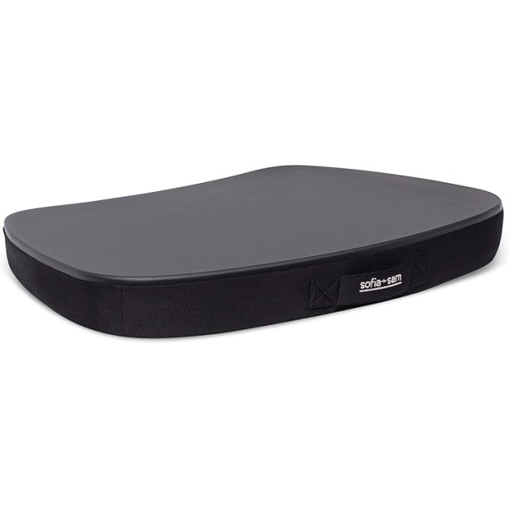 Oversized Lap Desk with Memory Foam Cushion | Portable Desk for Adults & Students | Fits Laptops Up to 17" | Wide Ergonomic Surface with Wrist Rest for Home Office or Bed | Matte Black