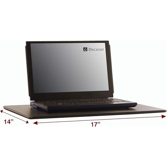 "Black Leather 17"" x 14"" Lap Desk", 17 x 14 x 0.25 (P1052)