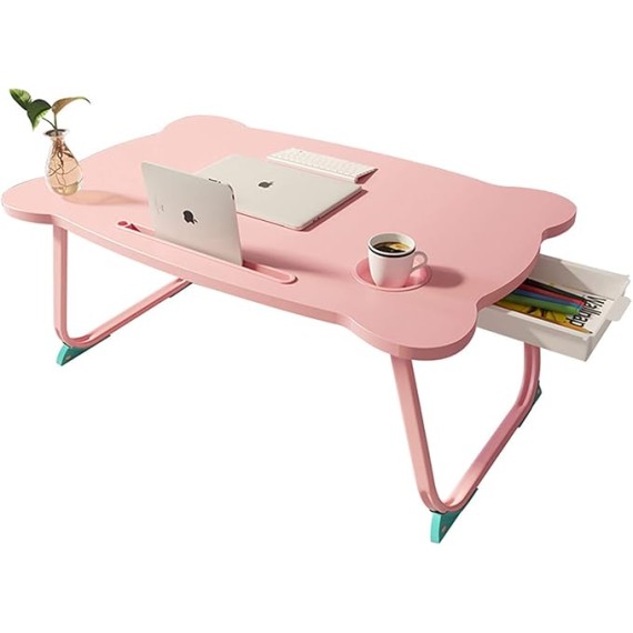 Folding Laptop Desk, Bed Desk, Writing, Study, Eating Storage, Reading Stand, Folding Dormitory Table for Eating, Reading Book Watching Movie for Bed & Sofa | Couch Table