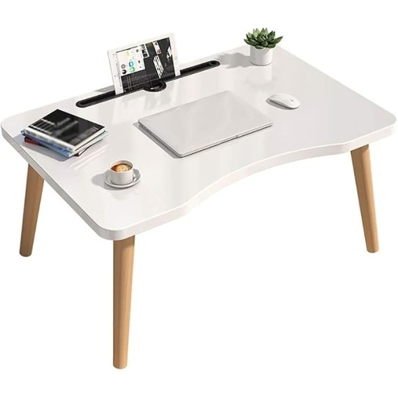 Computer Desk, Japanese-Style Coffee Table, Dining Table, Computer Desk with Card Slot, Children's Study Desk, H30 / 35cm, 2 Colors (Color : B, Size : 60X40X30CM)