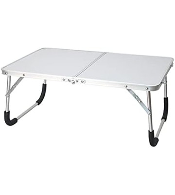 Folding Desk Outdoor Foldable Desk Picnic Desk Laptop Desk Portable Lap Desk Notebook Stand Reading Holder Foldable Small Desk for Home (Color : White)