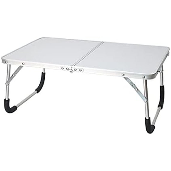 Folding Desk Outdoor Foldable Desk Picnic Desk Laptop Desk Portable Lap Desk Notebook Stand Reading Holder Foldable Small Desk for Home (Color : White)