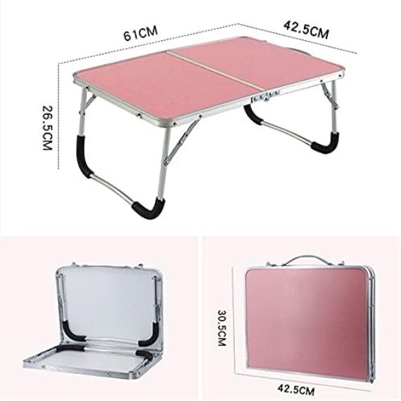 Folding Desk Outdoor Foldable Desk Picnic Desk Laptop Desk Portable Lap Desk Notebook Stand Reading Holder Foldable Small Desk for Home (Color : White)