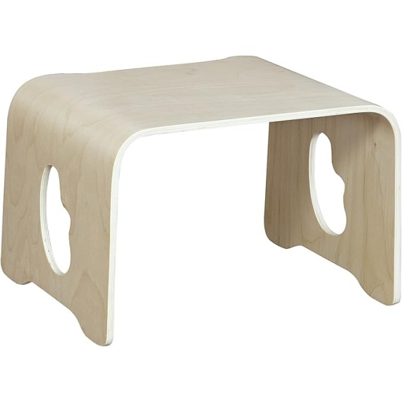 18" W Floor Table, Portable Lap Desk for Kids, Wooden Activity Table, Bed Table, Natural
