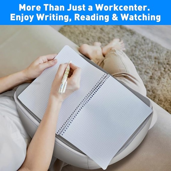 Lap Desk with Cushion - Ultra-Thick,  CoolFoam 7 to 14.2 inch Laptop Tablet Stand - Washable Lycra Lap Pad Pillow Desk iPad Stand Phone Holder for Bed, Couch, Sofa, Home, Office, Gift Ideas