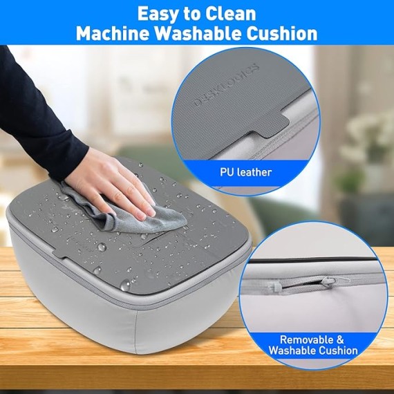 Lap Desk with Cushion - Ultra-Thick,  CoolFoam 7 to 14.2 inch Laptop Tablet Stand - Washable Lycra Lap Pad Pillow Desk iPad Stand Phone Holder for Bed, Couch, Sofa, Home, Office, Gift Ideas