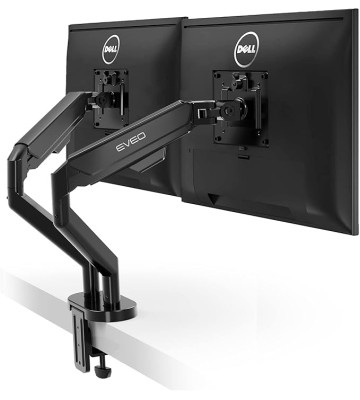 Dual Monitor Mount 14"-32”+ Single Monitor Mount - 17" to 32" VESA Bracket, Adjustable Monitor Stand for Desk Screen Computer.
