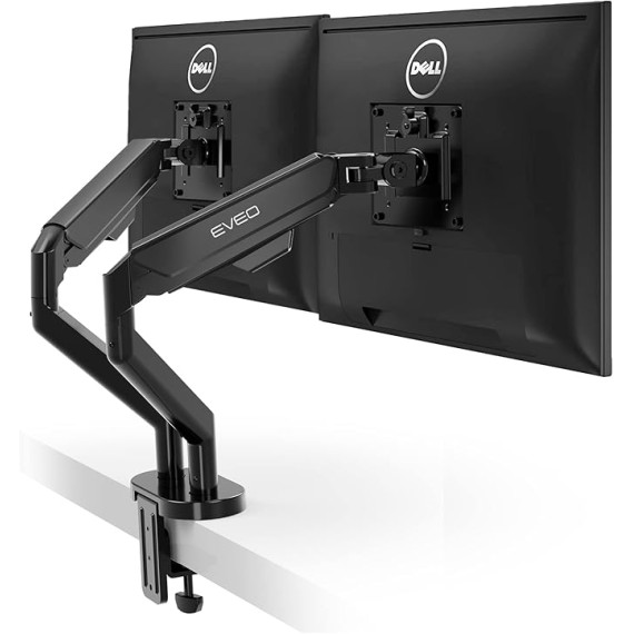 Dual Monitor Mount 14"-32”+ Single Monitor Mount - 17" to 32" VESA Bracket, Adjustable Monitor Stand for Desk Screen Computer.