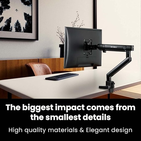 Dual Monitor Mount 14"-32”+ Single Monitor Mount - 17" to 32" VESA Bracket, Adjustable Monitor Stand for Desk Screen Computer.