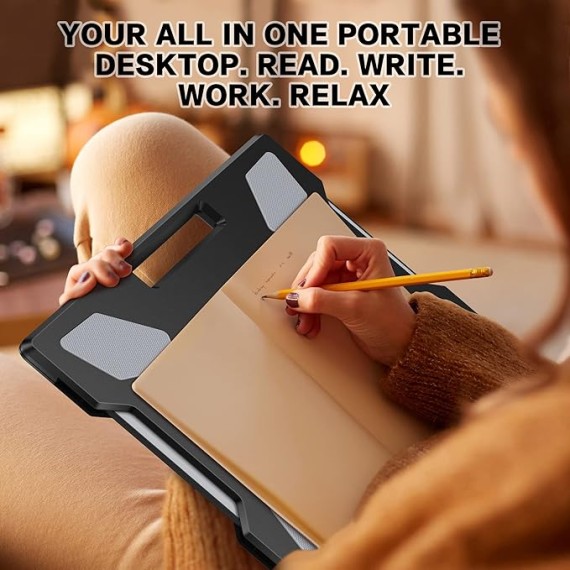 Portable Lap Desk with Mouse Pad + Tablet Stand for Desk (LD-6B + TS-8B)