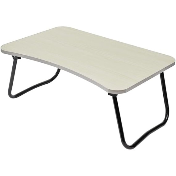 Contoured MDF Bed Tray | Curved Edge for Comfort | Metal Legs | Foldable Legs for Easy Storage