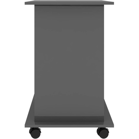Computer Desk High Gloss Gray 31.5"x19.7"x29.5" Engineered Wood Gray (24.33KG/53.526LB) Desks