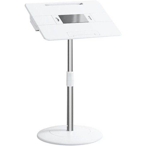 Laptop Desk for Bed, Adjustable Floor Lap Desk, Portable Book Holders for Reading Hands Free, Laptop Stand for Car Sofa Bed Floor Couch Meeting Room