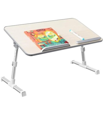 Laptop Stand for Bed, Laptop Bed Tray Table Adjustable Laptop Desk with Removable Stopper, Portable Lap Desks Notebook Stand Breakfast Reading Desk for Sofa (Color : /Gray, Size : B)