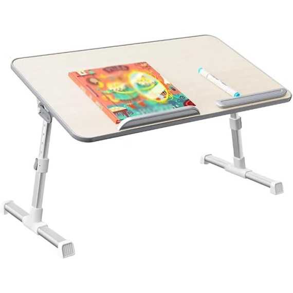 Laptop Stand for Bed, Laptop Bed Tray Table Adjustable Laptop Desk with Removable Stopper, Portable Lap Desks Notebook Stand Breakfast Reading Desk for Sofa (Color : /Gray, Size : B)