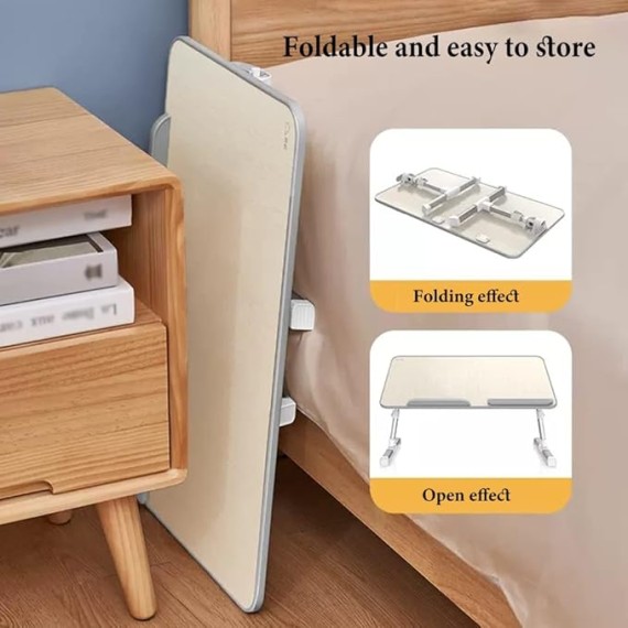 Laptop Stand for Bed, Laptop Bed Tray Table Adjustable Laptop Desk with Removable Stopper, Portable Lap Desks Notebook Stand Breakfast Reading Desk for Sofa (Color : /Gray, Size : B)