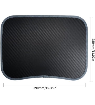 Lap Laptop Desk - Portable Carbon Fiber Laptop Pillow Lap Desk with Pillow Cushion, Fits Up to 13 Inch Laptop, Lightweight and Convenient for Home Office (1-Dark Gray)