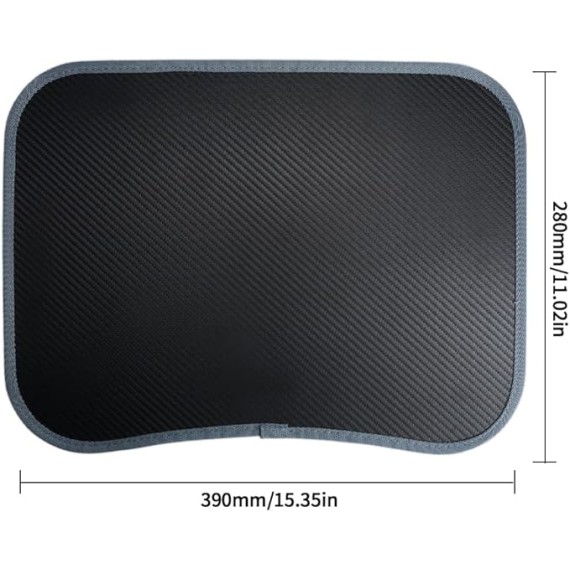 Lap Laptop Desk - Portable Carbon Fiber Laptop Pillow Lap Desk with Pillow Cushion, Fits Up to 13 Inch Laptop, Lightweight and Convenient for Home Office (1-Dark Gray)