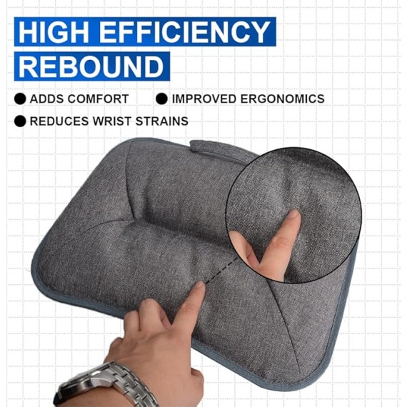 Lap Laptop Desk - Portable Carbon Fiber Laptop Pillow Lap Desk with Pillow Cushion, Fits Up to 13 Inch Laptop, Lightweight and Convenient for Home Office (1-Dark Gray)