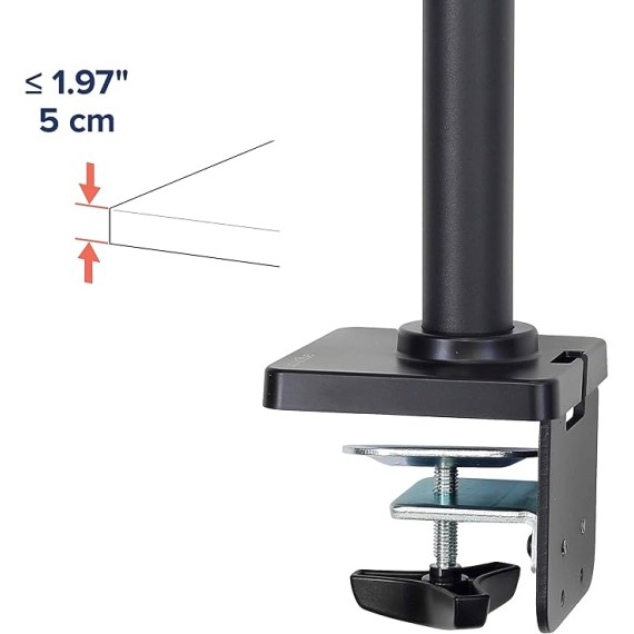 NX Single Monitor Arm, VESA Desk Mount – for Monitors Up to 34 Inches, 0 to 18 lbs – Matte Black