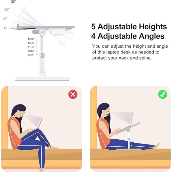 Laptop Bed Tray Desk Laptop Desk for Bed Laptop Table for Bed Tray Tables Laptop Table Bed Table Lap Desk for Laptop Low Table for Sitting on The Floor