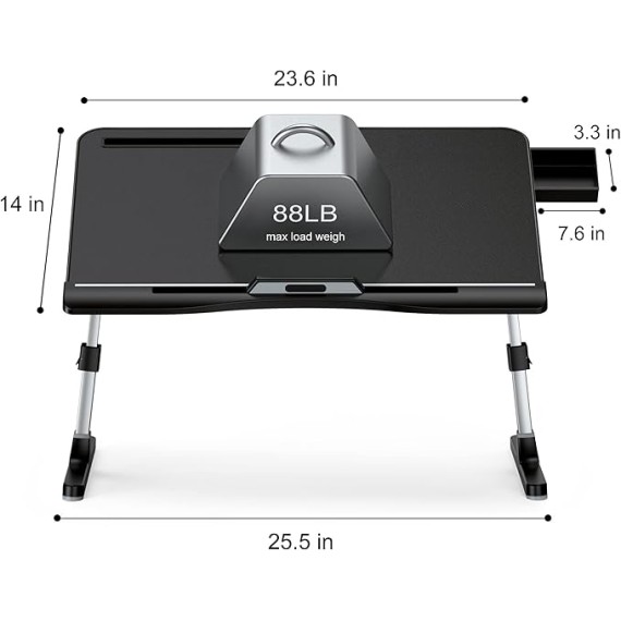 Laptop Bed Tray Desk Laptop Desk for Bed Laptop Table for Bed Tray Tables Laptop Table Bed Table Lap Desk for Laptop Low Table for Sitting on The Floor