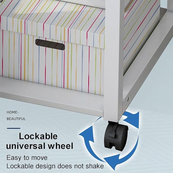 2 in 1 Rolling Overbed Table, Foldable Bedside Table Height Adjustable Sofa Table Cart Mobile Computer Desk with Drawer, Laptop Table for Bedroom,Living Room(100x40x70-88cm(39x16x27-34in), B)