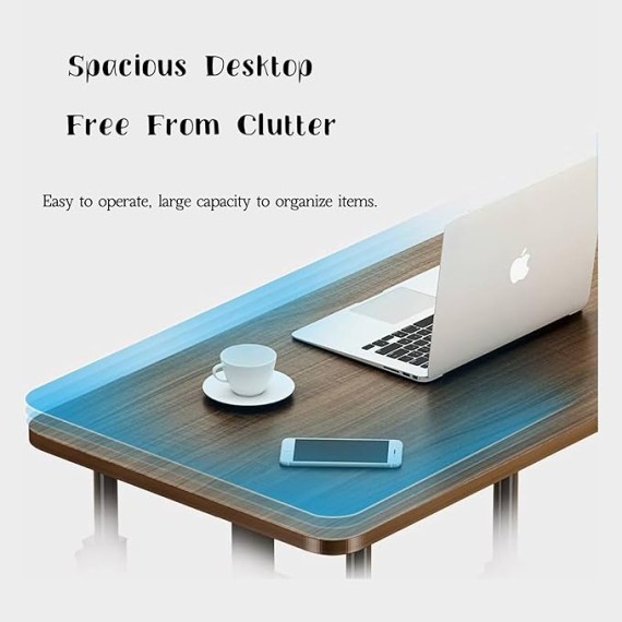 Over Bed Tables, Computer Table for Couch, Mobile End Table, Breakfast Bed Tray for Eating with Adjustable Height, Over Bed Desk, Rolling Bed Table, for Couch, Bed, Living Room, Bedroom,Warm w