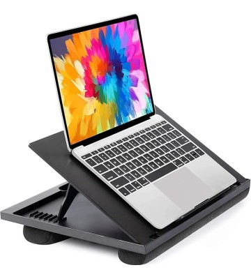 Adjustable Lap Desk - with 8 Adjustable Angles & Dual Cushions Laptop Stand for Car Laptop Desk, Work Table, Lap Writing Board & Drawing Desk on Sofa or Bed by 