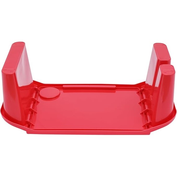 Kids Lap Desk Tray,Red Laptop Desk for Breakfast Tray Toys Coloring Books Tablets Books Games and Snacks,Portable Lap Bed Table,6 Pcs Plastic Breakfast Laptop Trays with Side Pockets,Storage Space