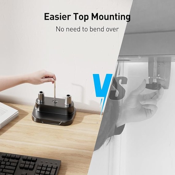 Dual Monitor Mount for 40 inch Ultrawide Screens up to 33 lbs, Heavy Duty Dual Monitor Stand with Full Motion Adjustment, Dual Monitor Arm with Tilt, Swivel, Rotation, VESA 75x75 or 100x100mm