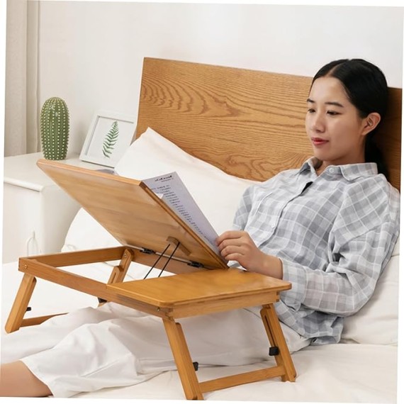 1Pc Desk Folding Table Heighten The Bed Laptop Lap Desk Multifunction Notebook Computer Desk The Lazy Small Table fold Writing Desk Computer Desk Folding Table