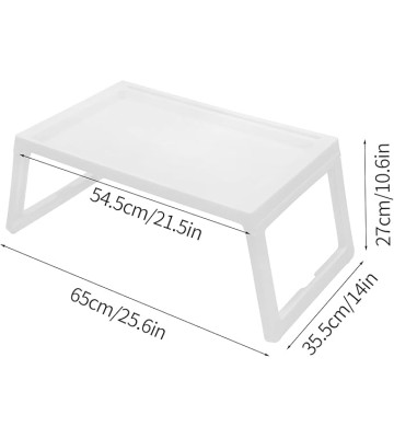 8-Piece Lap Desks, Foldable Laptop Desk with Legs,Breakfast in Bed Tray Folding Table Plastic Lap Trays for Eating on Bed Sofa Laptops Sleepover Party Kids Adult
