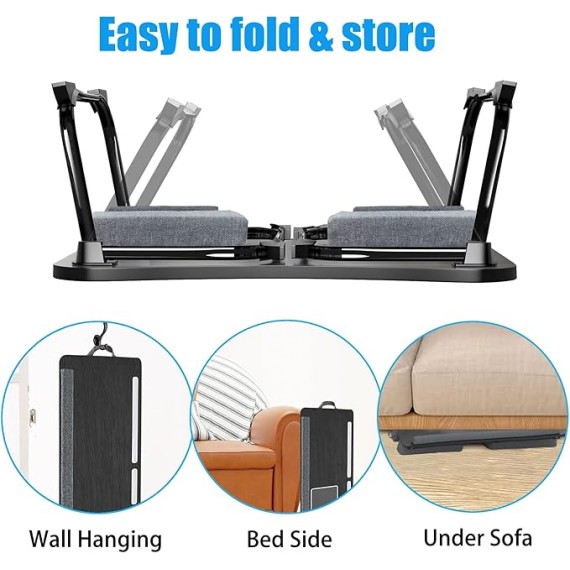 Laptop Lap Desk for Bed, 26" Extra Foldable Laptop Bed Tray Table for Couch - with Cushion & Storage Drawer, Wrist Rest, Tablet & Phone Holder, Foldable Computer Desk for Working & Writing