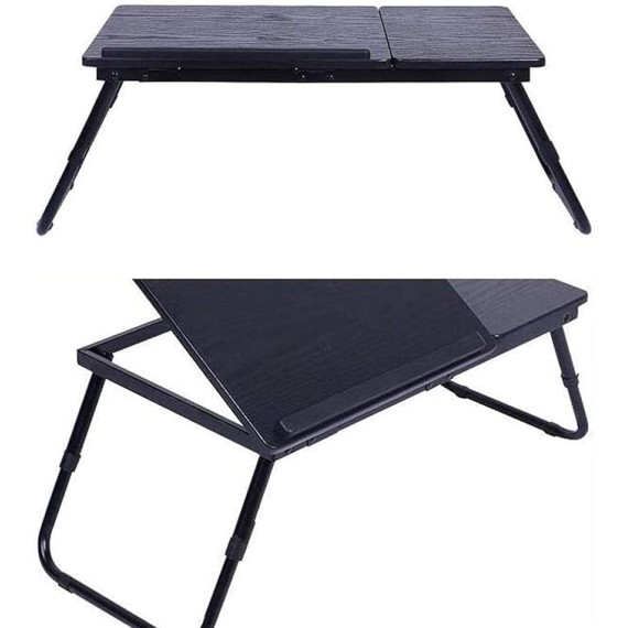 Laptop Bed Table Desk Adjustable Angle Folding Breakfast Reading Multifunctional Small
