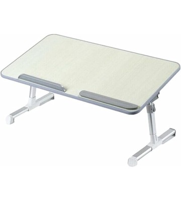 Adjustable Folding Laptop Table Lap Desk Bed Computer Tray Stand 4 Levels 5 Heights Foldable Portable for Watching Movie