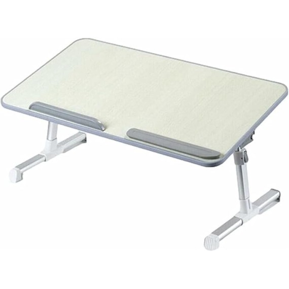 Adjustable Folding Laptop Table Lap Desk Bed Computer Tray Stand 4 Levels 5 Heights Foldable Portable for Watching Movie